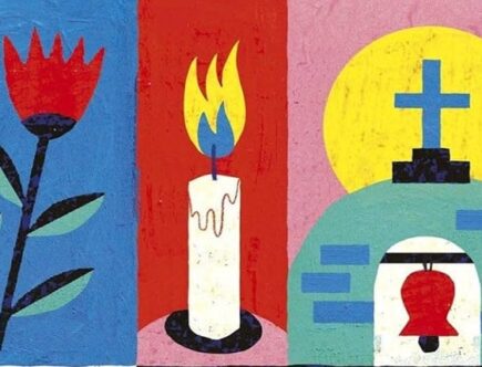 Sulla copertina de La seconda venuta di Hilda Bustamante di Salomé Esper sono disegnati con colori sgargianti alcune scene e oggetti del romanzo: una bicicletta, una candela accesa, la campana di una chiesa, una tazza, sei fuori e un braccio che emerge dal terreno