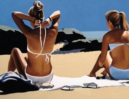 Sulla copertina di Ti ricordi di Sarah Leroy? di Marie Vareille ci sono due ragazze di spalle, in bikini bianco su una spiaggia