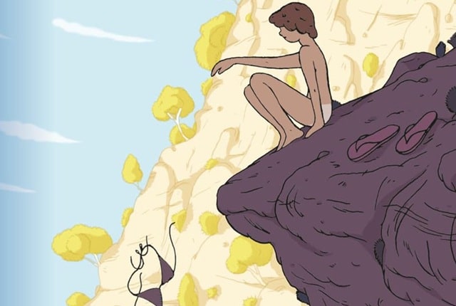 Sulla copertina de La Cecilia di Michela Panichi c'è un'illustrazione che rappresenta una ragazzina dai capelli corti seduta su un promontorio, che getta in mare il reggiseno di un costume da bagno