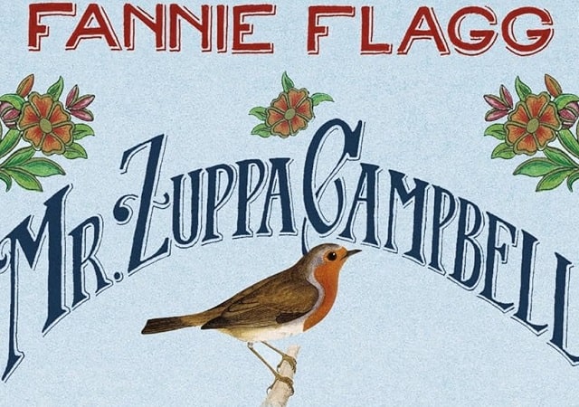 Sulla copertina di Mr Zuppa Campbell, il pettirosso e la bambina di Fannie Flagg c'è l'illustrazione di un piccolo uccellino pettirosso