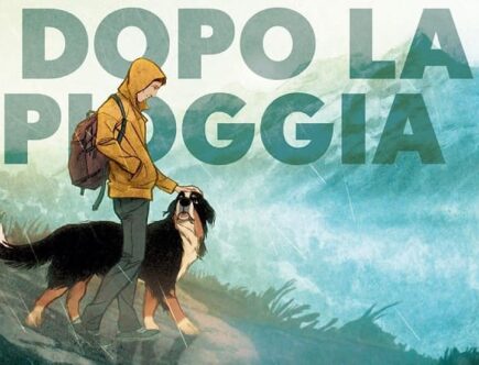 Sulla copertina de Il suo odore dopo la pioggia di José Luis Manuera c'è il disegno di un uomo, il protagonista della storia, che accarezza la testa del suo cane bernese, mentre camminano lungo un sentiero di montagna.