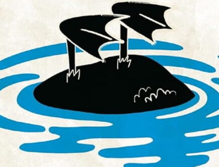 Sulla copertina de La morte bussa a Marlow di Robert Thorogood c'è un'illustrazione molto essenziale che ritrae le zampe e il sedere di una papera morta emergere dall'acqua