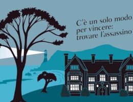 Sulla copertina di Delitto per gioco di Tom Hindle c'è in primo piano l'immagine stilizzata di una vecchia magione e sullo sfondo una collina su cui spicca un faro